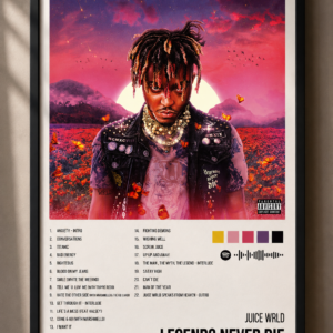 Legends Never Die — Juice WRLD — edición SQER enmarcada