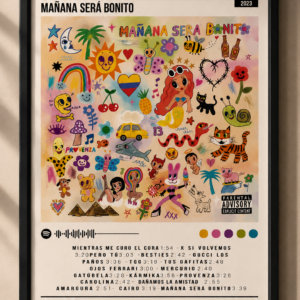 Mañana Será Bonito — Karol G — edición SQER enmarcada