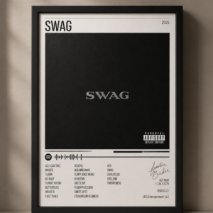 SWAG — Justin Bieber — edición SQER enmarcada